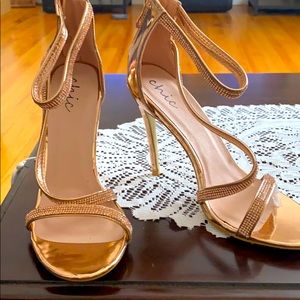 Rose gold heels